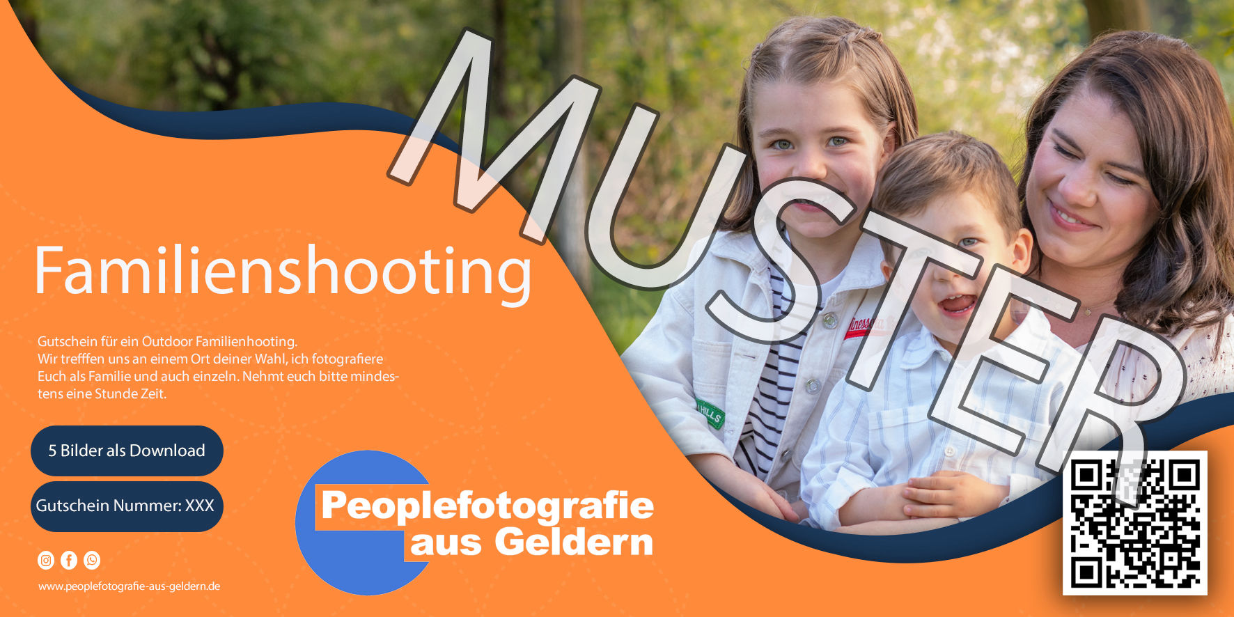 Muster eines Gutscheins - Fotograf Geldern Kevelaer Weeze Straelen